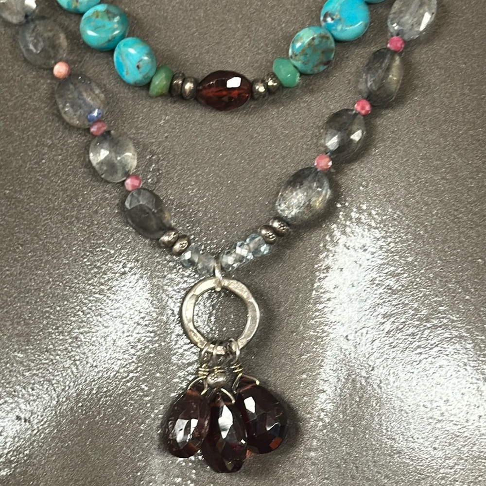 Pastel Leather Lace necklace. New with tags from Sundance.